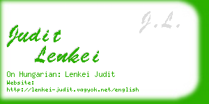 judit lenkei business card